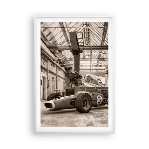 Poster in een witte lijst - De rust van de winnaar - 61x91 cm