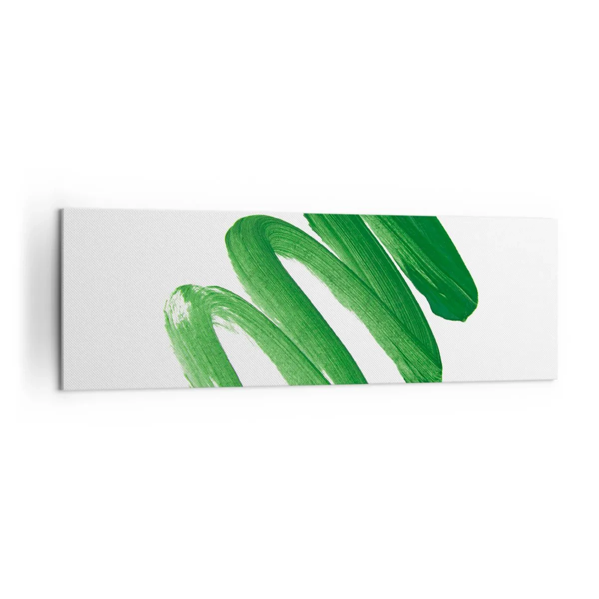 Schilderen op canvas - Groene grap - 160x50 cm