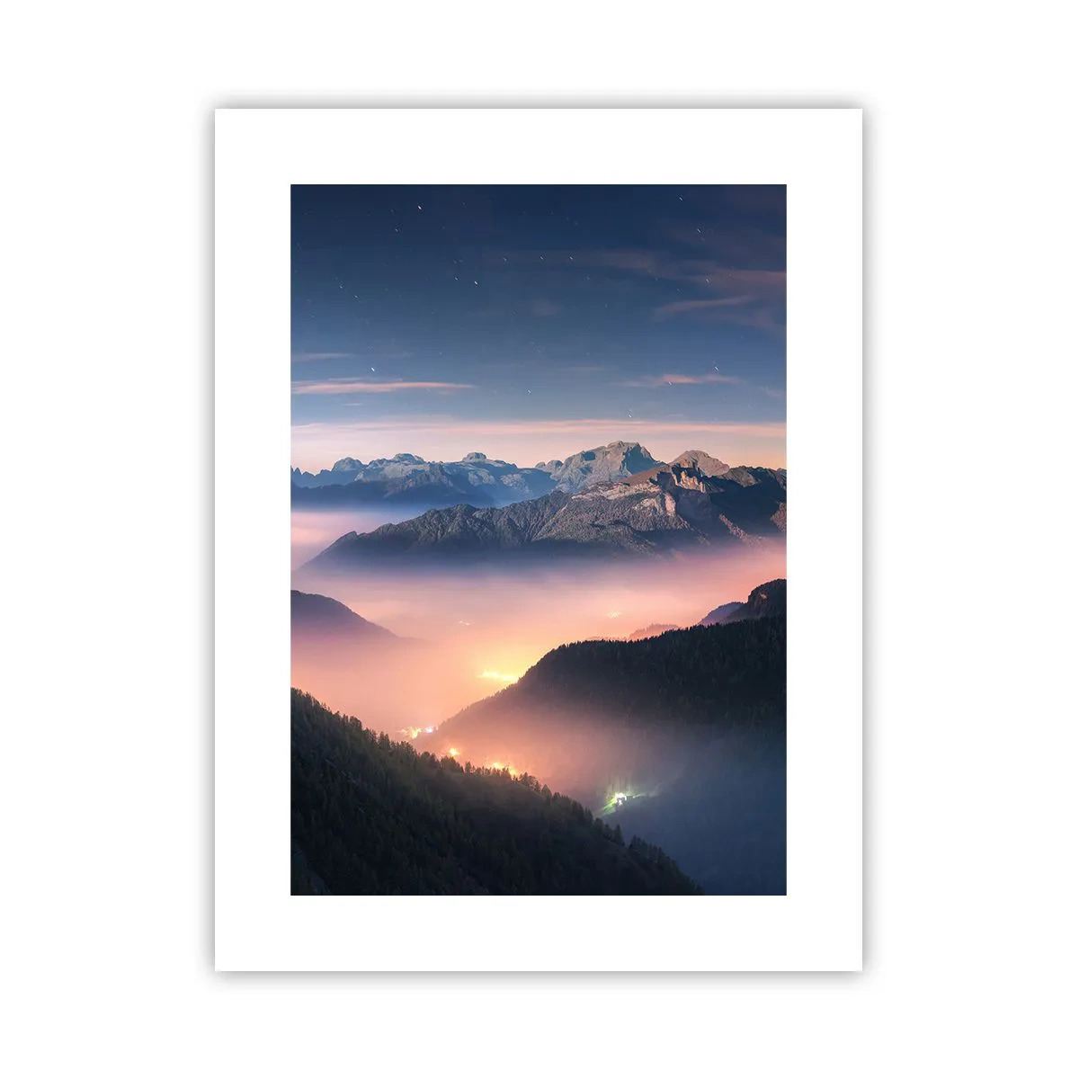 Poster - Licht in de dalen - 30x40 cm