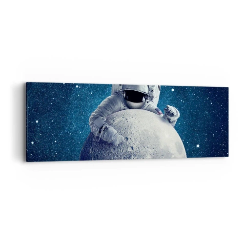 Schilderen op canvas - Ruimte grappenmaker - 90x30 cm