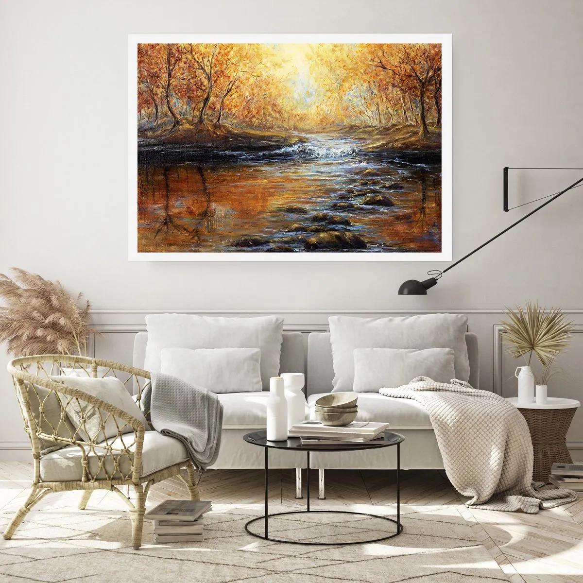 Poster - De gouden stroom - 50x40 cm
