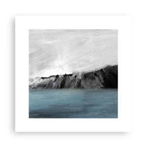Poster - Water – aarde: botsing der elementen - 30x30 cm