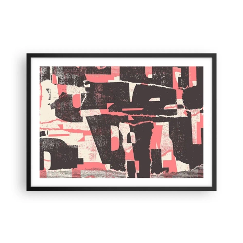 Poster in een zwarte lijst - Al dit lawaai - 70x50 cm