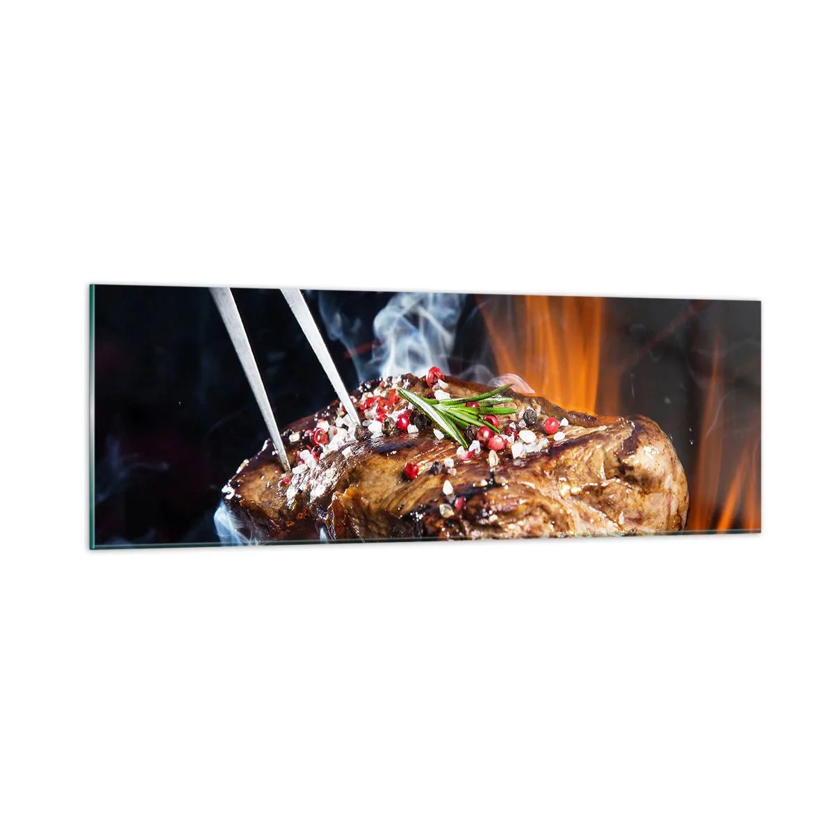 Schilderen op glas - Sappig en geurig - 90x30 cm