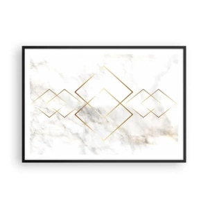 Poster in een zwarte lijst - Een uitzicht tot in het oneindige - 100x70 cm