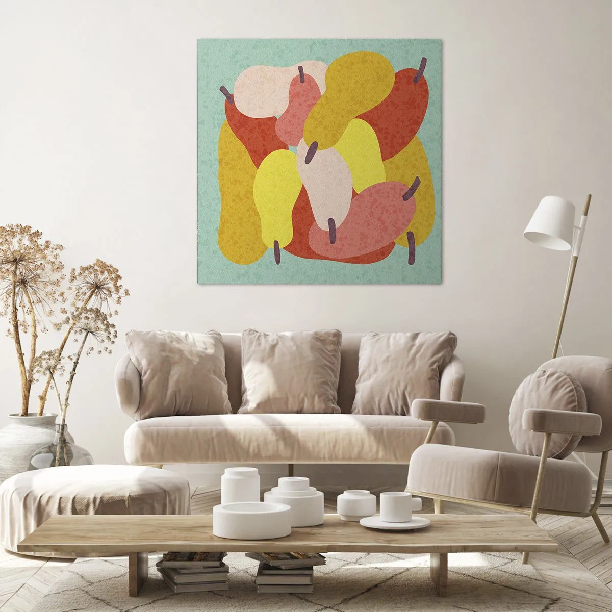 Schilderen op canvas - Probeer de zomerzon - 60x60 cm