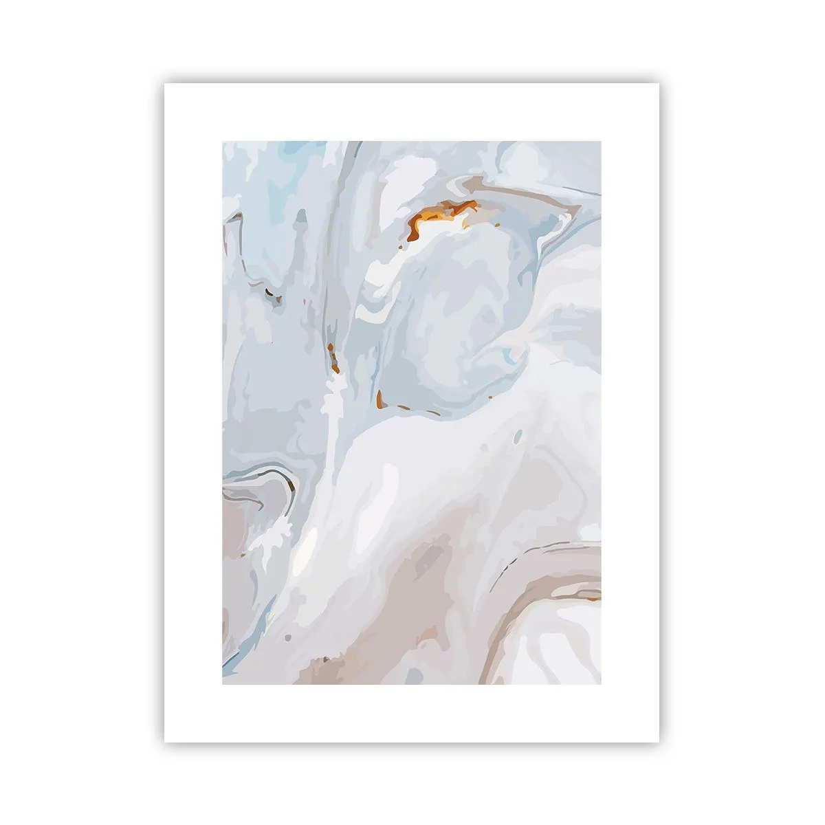 Poster - Het wit is verheven - 30x40 cm