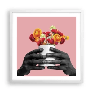 Poster in een witte lijst - De apotheose van het leven - 50x50 cm