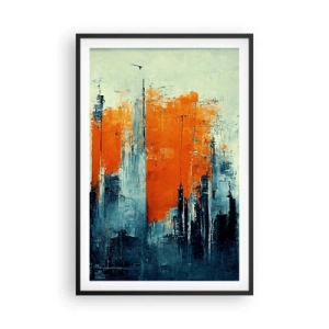 Poster in een zwarte lijst - Modern landschap - 61x91 cm