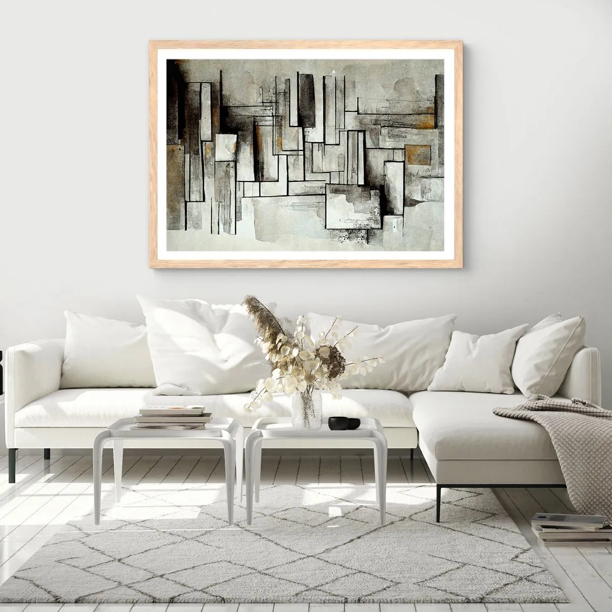 Een poster in een licht eiken lijst - De kracht van eenvoud - 50x40 cm