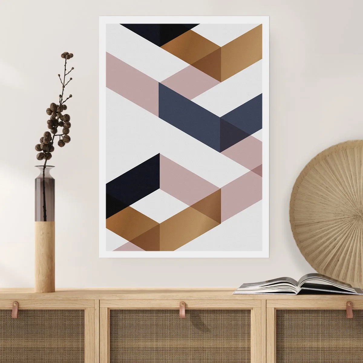 Poster - Vlakken en hoeken - 61x91 cm