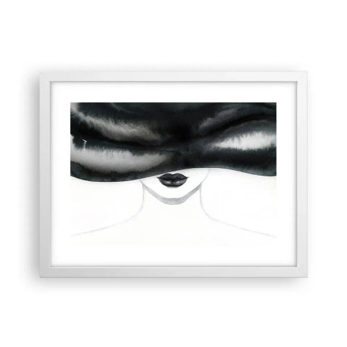 Poster in een witte lijst - Een sensueel mysterie - 40x30 cm