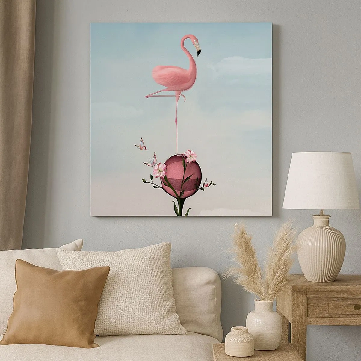 Schilderen op canvas - Basketbal allegorie - 30x30 cm