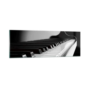 Schilderen op glas - Harmonie van vormen en kleuren - 90x30 cm