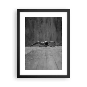 Poster in een zwarte lijst - Symmetrie gevonden - 30x40 cm