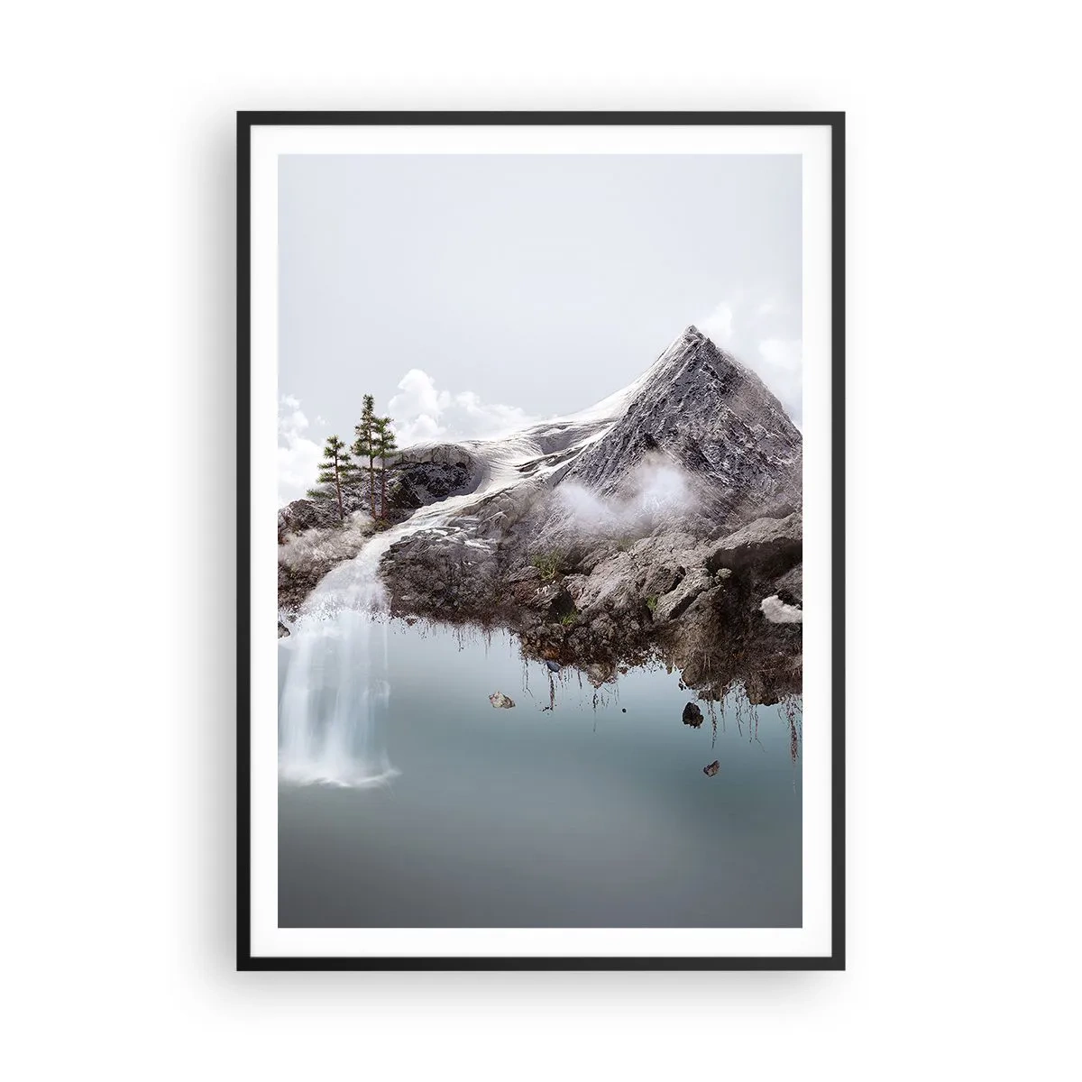 Poster in een zwarte lijst - Gezien met het oog van een surrealist - 70x100 cm