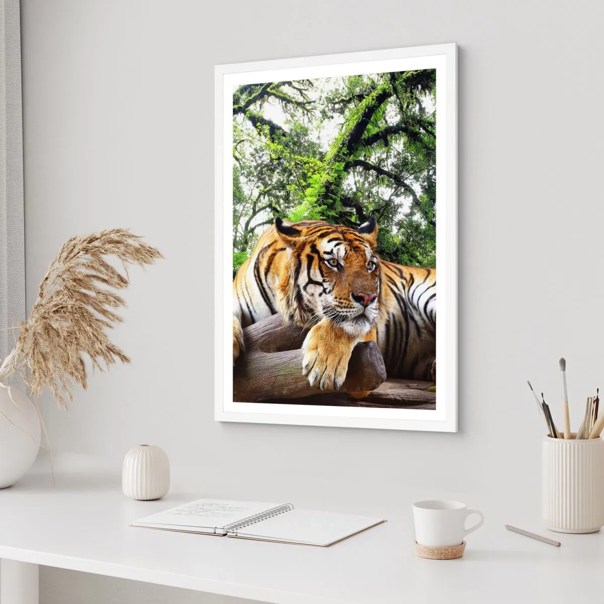 Poster in een witte lijst - Met vriendelijke groet - 30x40 cm