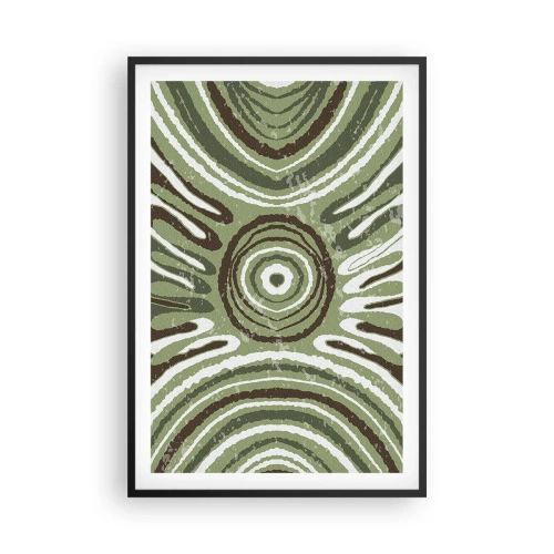 Poster in een zwarte lijst - Een explosie van emoties - 61x91 cm