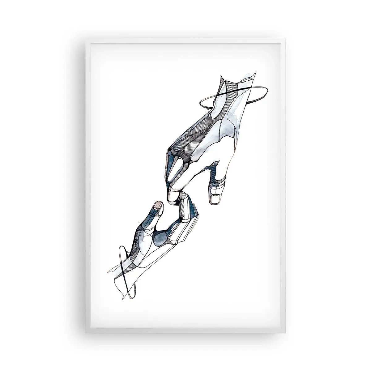 Poster in een witte lijst - Een goed gebaar - 61x91 cm