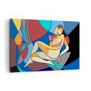 Schilderen op canvas - Kubistisch naakt - 120x80 cm
