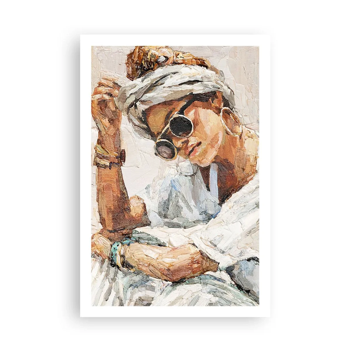 Poster - Portret in de volle zon - 61x91 cm