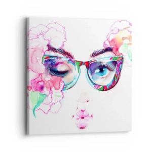 Schilderen op canvas - Een verleidelijke belofte - 40x40 cm