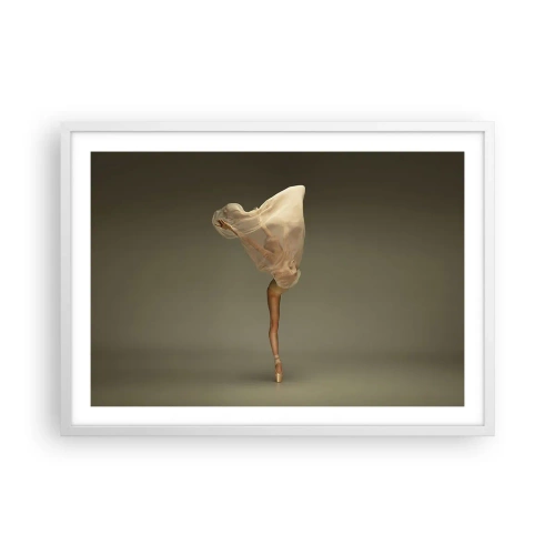 Poster in een witte lijst - Het zal snel omhoog vliegen - 70x50 cm