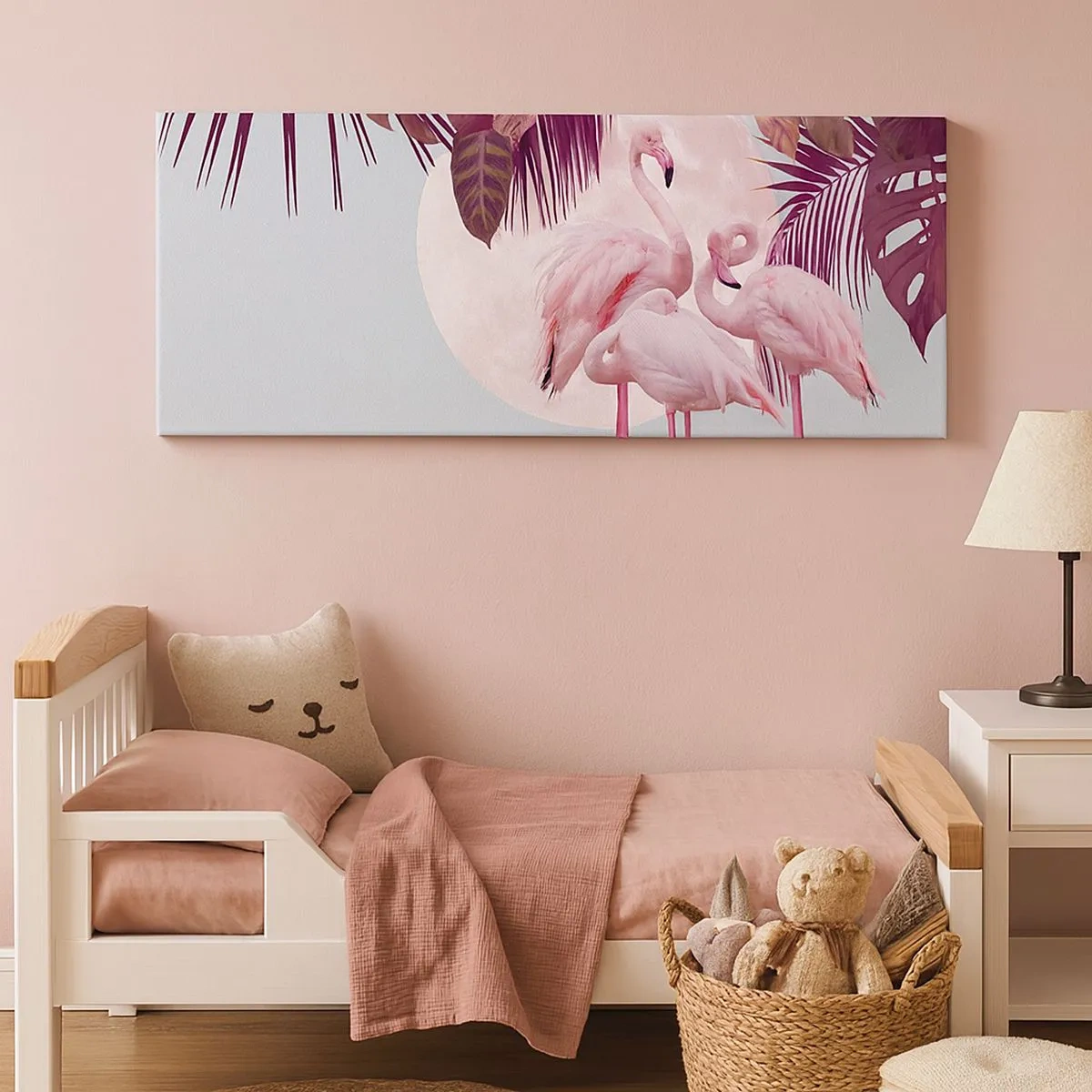 Schilderen op canvas - Drie vogel genaden - 100x40 cm