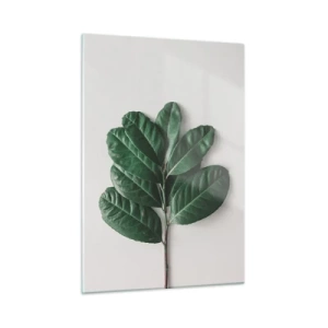 Schilderen op glas - Een tekening van de pure natuur - 50x70 cm