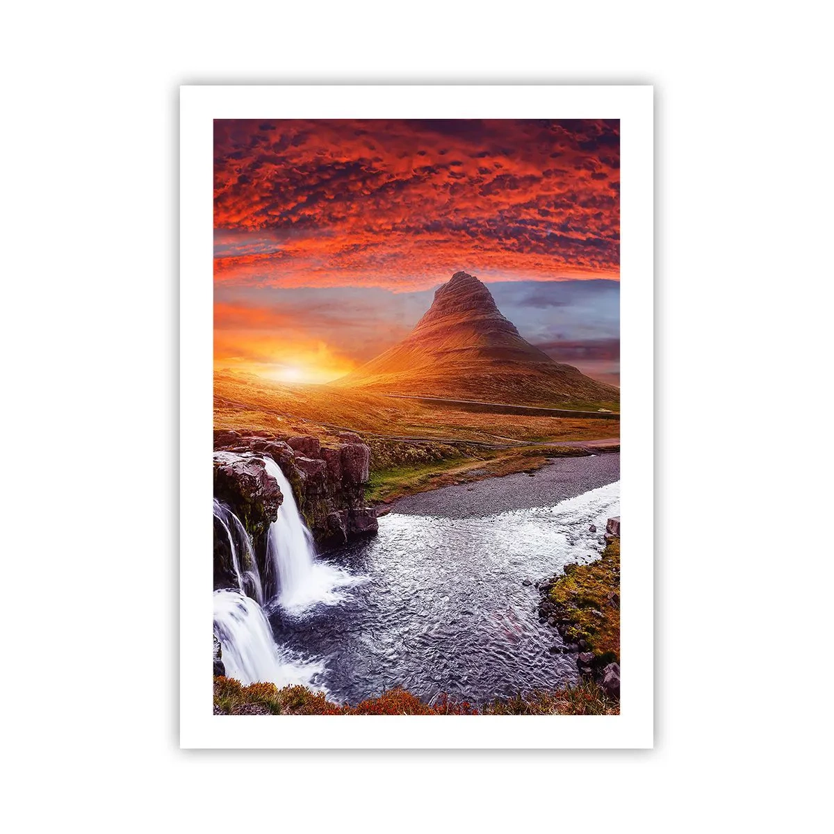 Poster - Een zicht op Midden-aarde - 50x70 cm