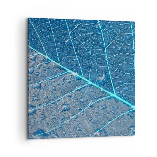 Schilderen op canvas - Leven in blauw - 50x50 cm