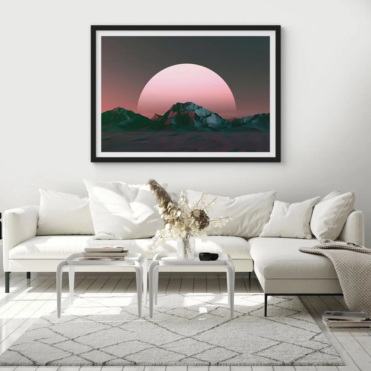 Poster in een zwarte lijst - In een naburig sterrenstelsel - 40x30 cm