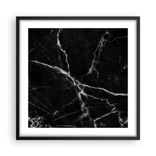 Poster in een zwarte lijst - Het geheime leven van steen - 50x50 cm