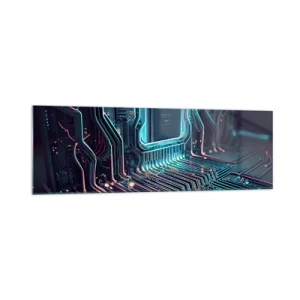 Schilderen op glas - Ik ben aan het denken… - 160x50 cm