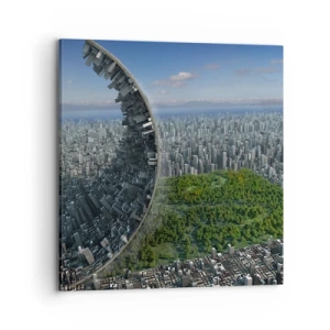 Schilderen op canvas - De natuur is eeuwig - 70x70 cm