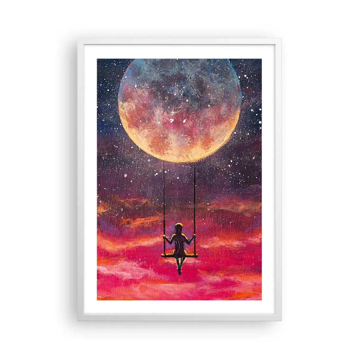 Poster in een witte lijst - Droom - 50x70 cm