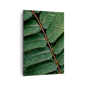 Schilderen op canvas - In een groen ritme - 70x100 cm