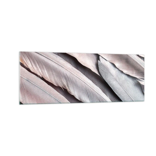 Schilderen op glas - In roze zilver - 140x50 cm