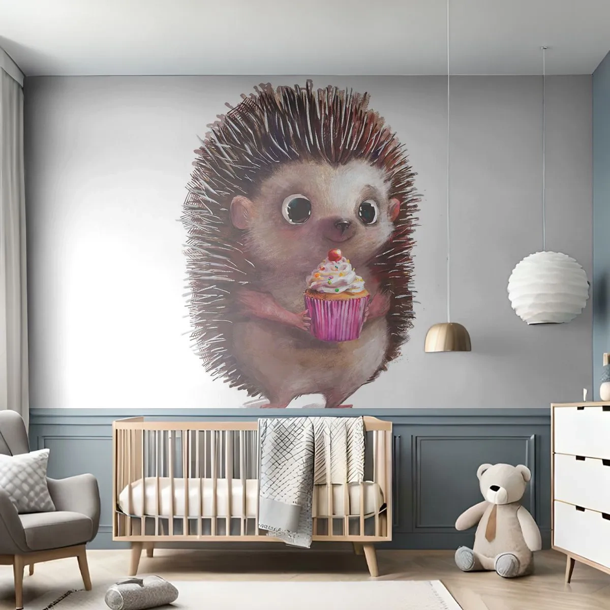 Zelfklevend Fotobehang Deluxe Sticker - De vakantie is elke dag - Voor kinderen, Egel, Sprookje - 150x105 cm