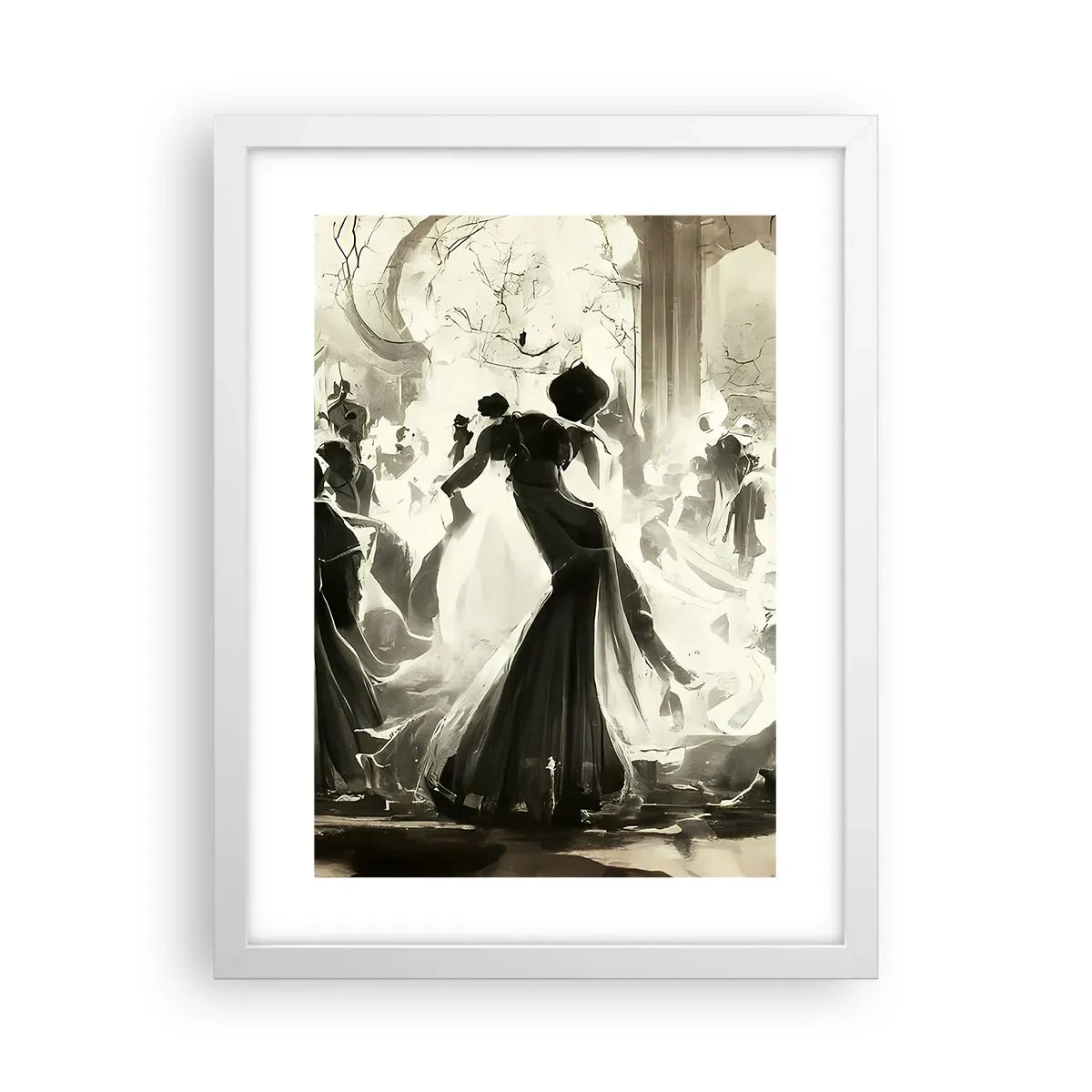 Poster in een witte lijst - De grote maskerade - 30x40 cm