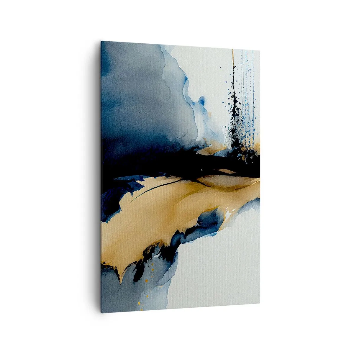 Schilderen op canvas - Achter het gordijn - 80x120 cm