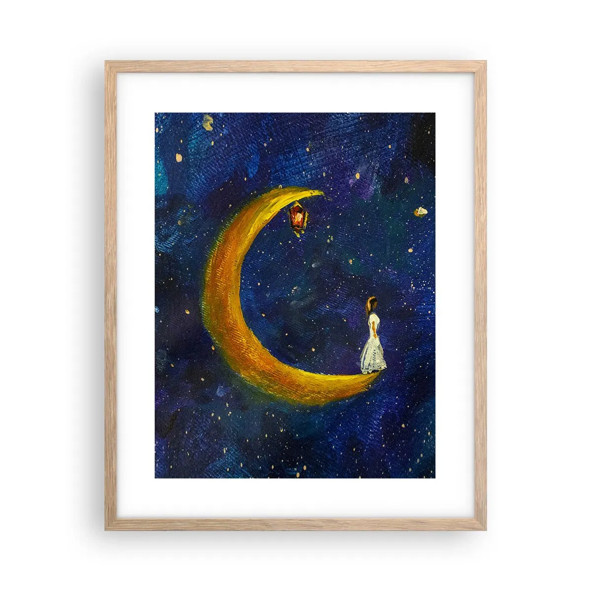 Een poster in een licht eiken lijst - De roep van de wereld - 40x50 cm