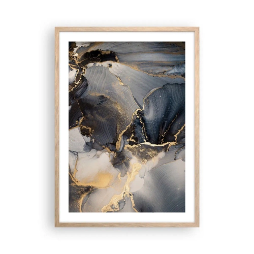 Een poster in een licht eiken lijst - Stenen leven - 50x70 cm