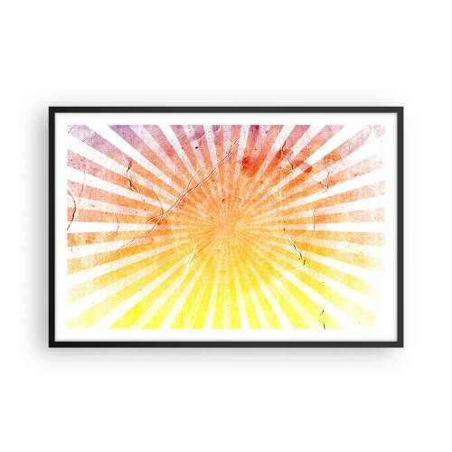 Poster in een zwarte lijst - Zonsopgangen en zonsondergangen - 91x61 cm