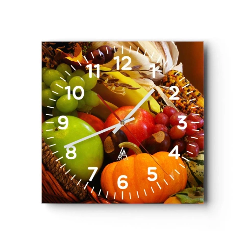Wandklok - Klok - Oogstmand - 30x30 cm