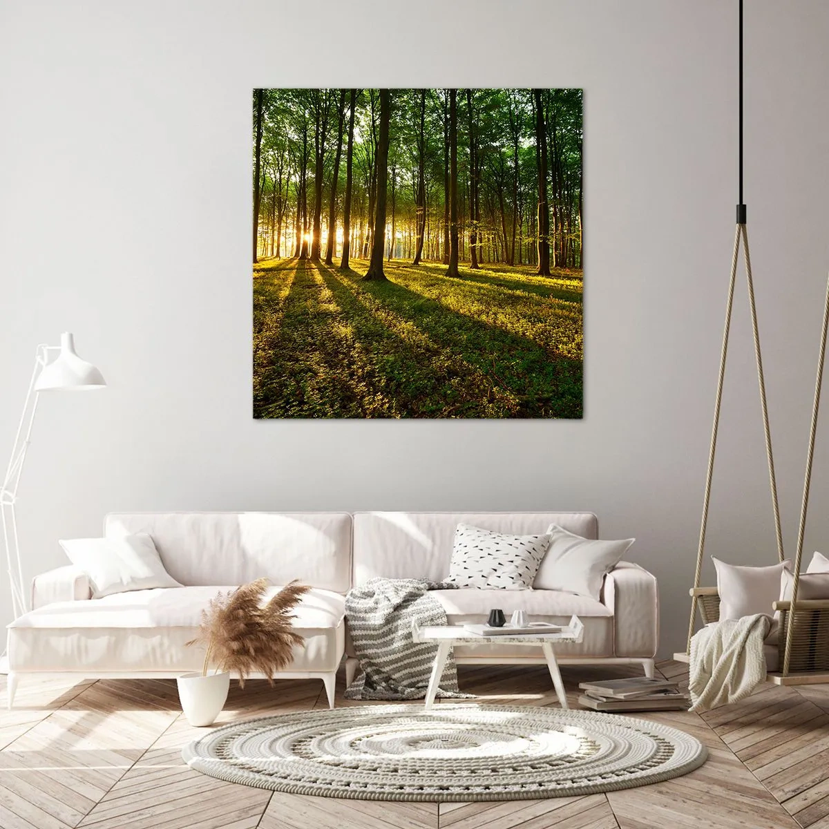 Schilderen op canvas - Foto van de hele lente - 50x50 cm