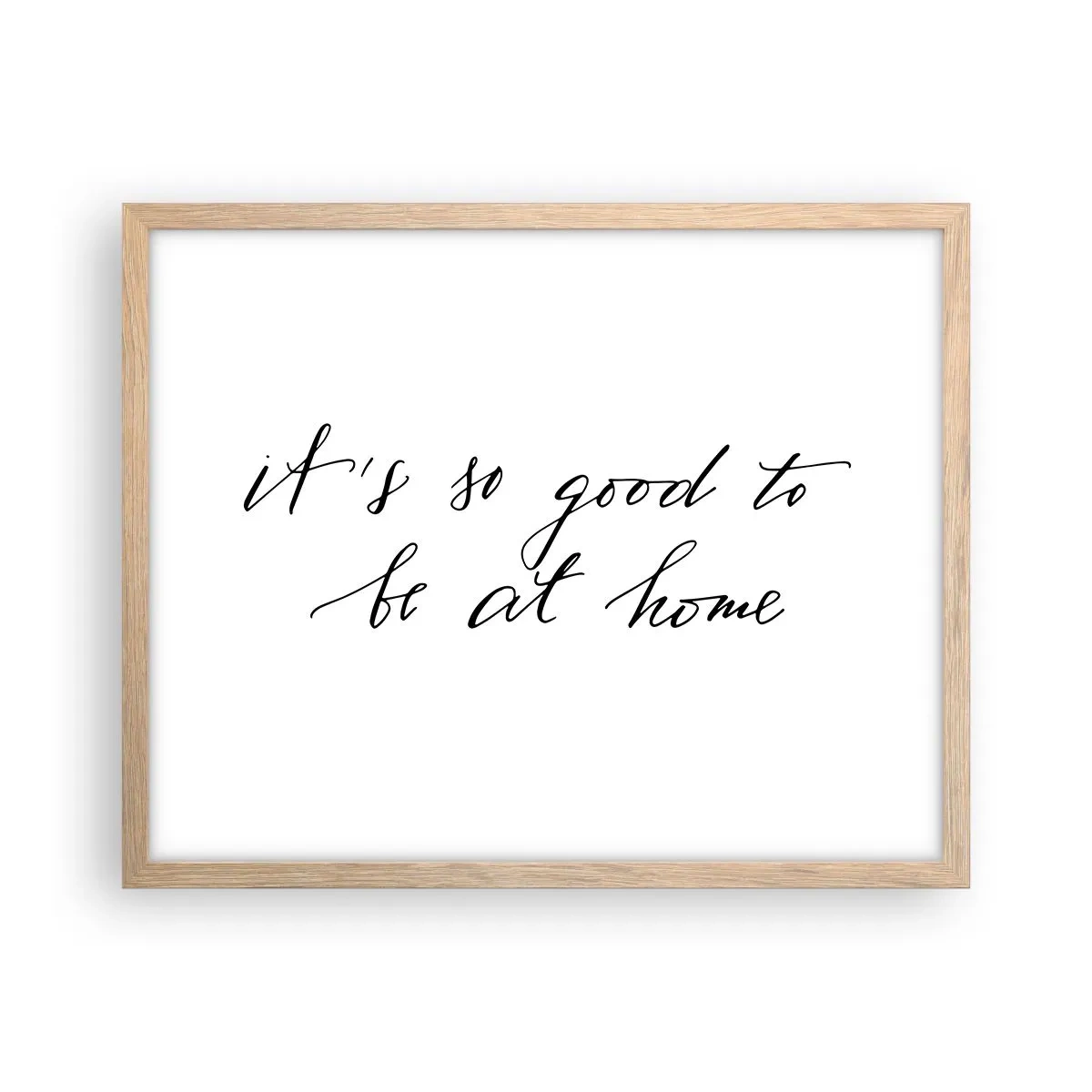 Een poster in een licht eiken lijst - De hele waarheid - 50x40 cm