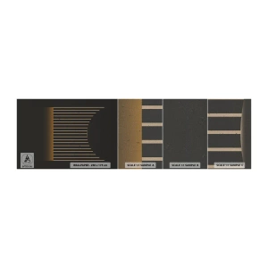 Fotobehang Monster Premium Canvas - Verken de duisternis - Abstractie, Deel, Lijn kunst - 100x30 cm