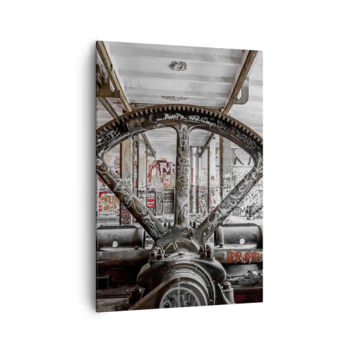 Schilderen op canvas - Het geheime leven van de fabriek - 70x100 cm