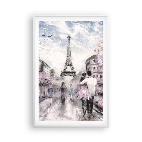 Poster in een witte lijst - Hoe verliefd te worden is alleen in ... - 61x91 cm